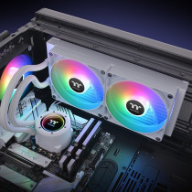 Thermaltake TH280 V2 ARGB Sync AIO Liquid Cooler - Snow Edition - 280mm Radiator, White, 2x140mm Fans