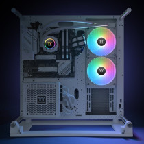 Thermaltake TH280 V2 ARGB Sync AIO Liquid Cooler - Snow Edition - 280mm Radiator, White, 2x140mm Fans