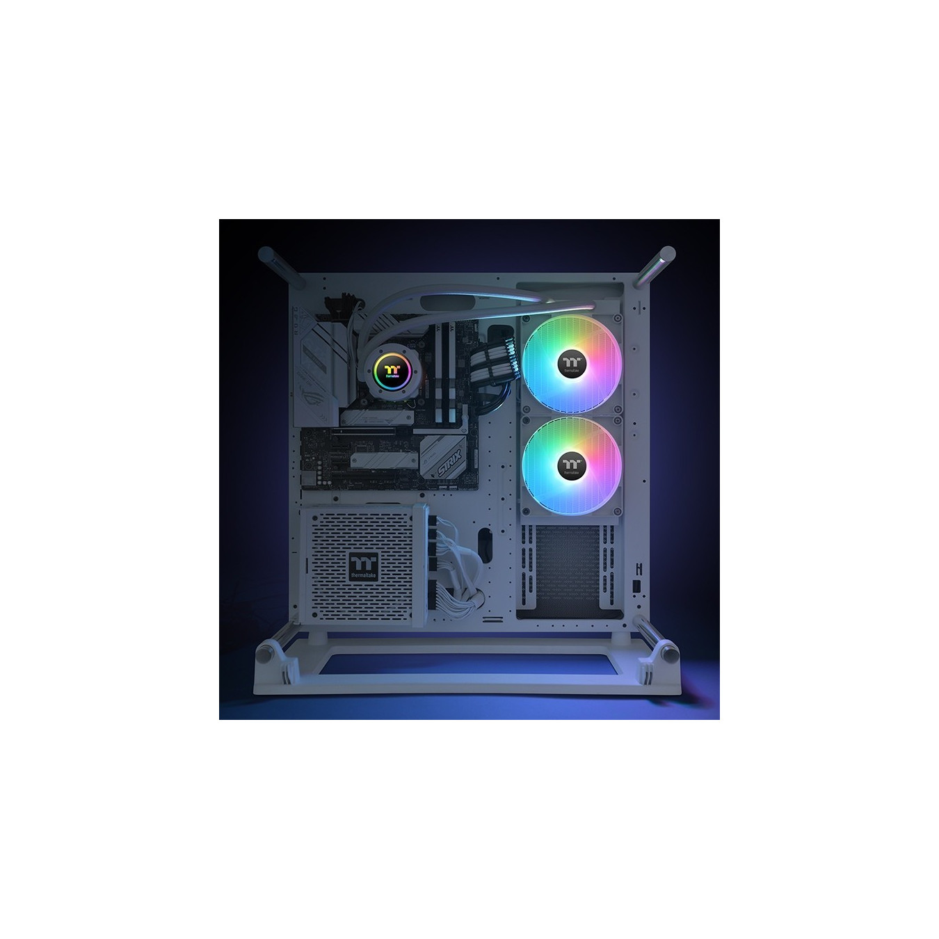 Thermaltake TH280 V2 ARGB Sync AIO Liquid Cooler - Snow Edition - 280mm Radiator, White, 2x140mm Fans