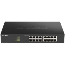 D-Link DGS-1100-16V2 - 16-Port Managed L2 Gigabit Switch - Fanless Rackmount, 125 MHz CPU, 16 MB Flash, Black