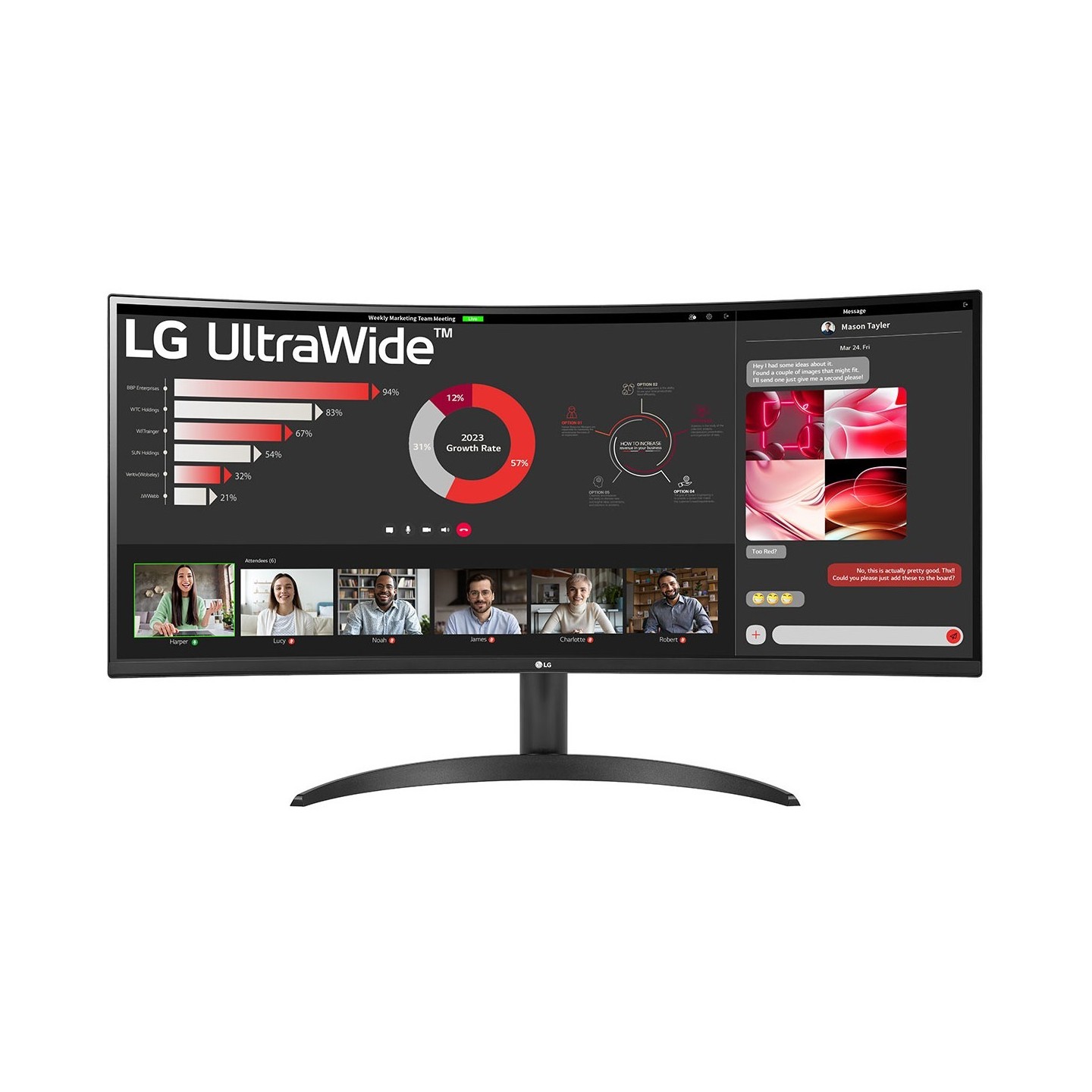 LG 34WR50QK-B 34" UltraWide Curved VA Monitor 3440x1440 100Hz HDR10 FreeSync (Boxed) — Buy in Cyprus with Fast Delivery