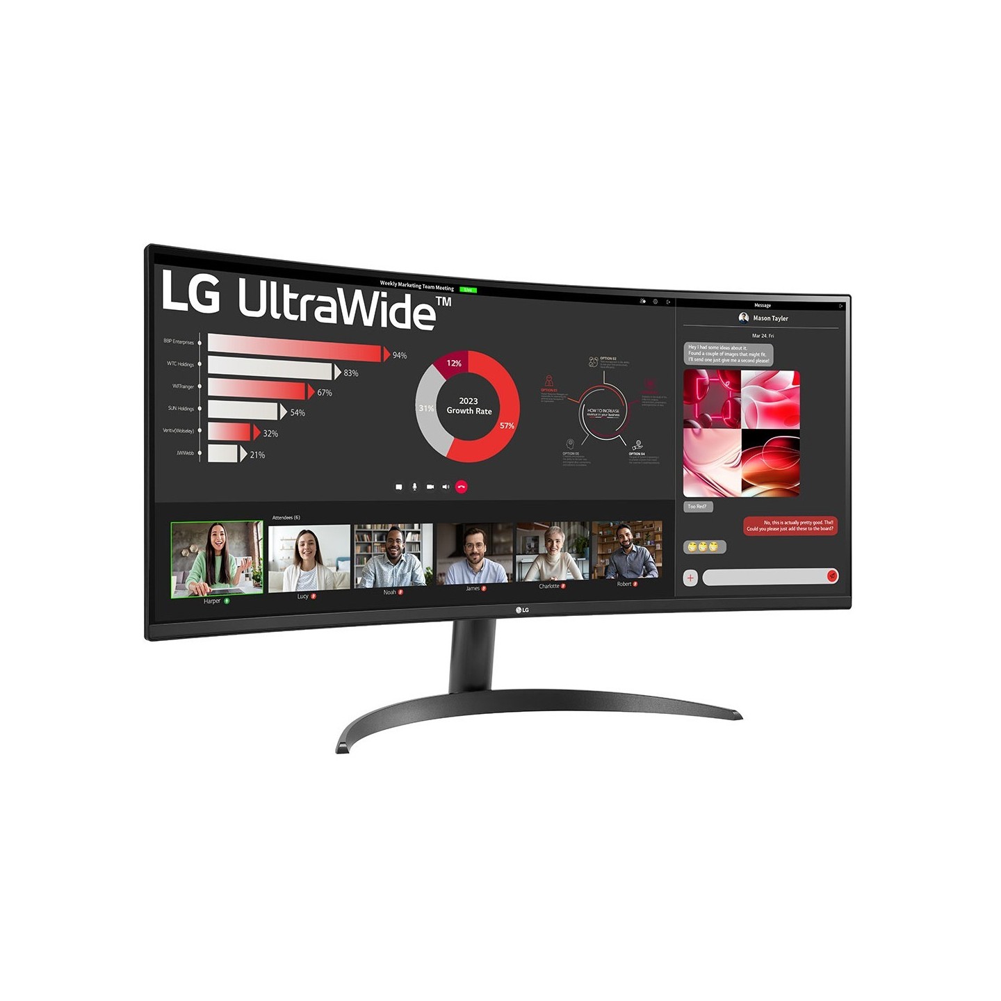LG 34WR50QK-B 34" UltraWide Curved VA Monitor 3440x1440 100Hz HDR10 FreeSync (Boxed) — Buy in Cyprus with Fast Delivery