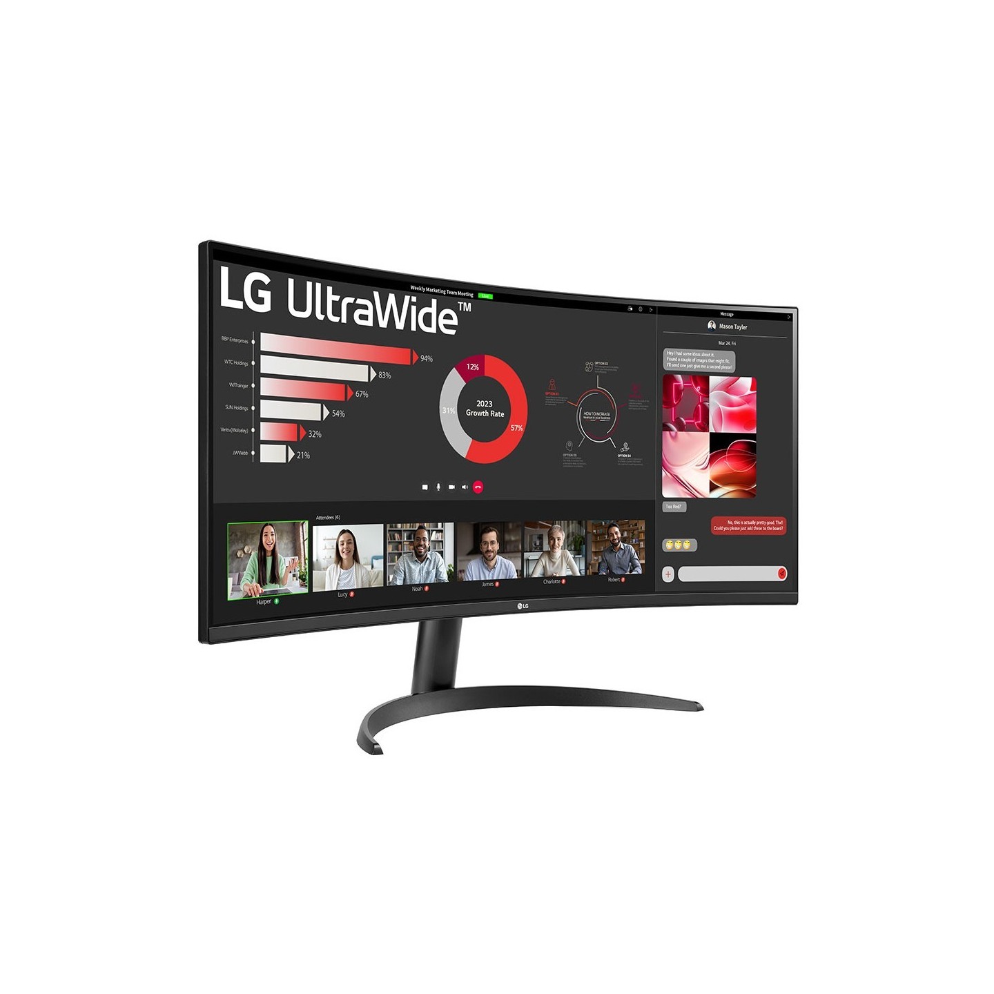LG 34WR50QK-B 34" UltraWide Curved VA Monitor 3440x1440 100Hz HDR10 FreeSync (Boxed) — Buy in Cyprus with Fast Delivery