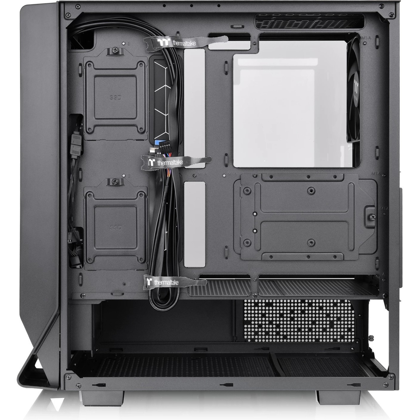 Thermaltake Ceres 350 MX - Mid Tower PC Case - Black, E-ATX/ATX/mATX/Mini-ITX, 360mm Front Radiator, USB-C