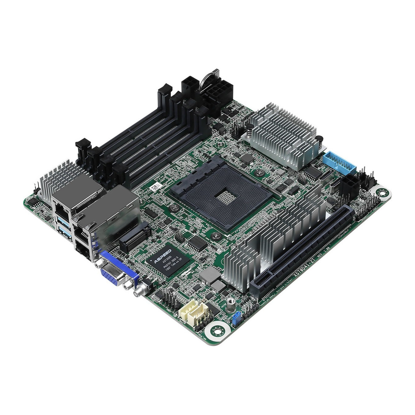 ASRock X570D4I-2T - Mini-ITX AM4 Motherboard, X570 Chipset, 4x SO-DIMM DDR4 (64GB), Dual 10Gb LAN, PCIe 4.0