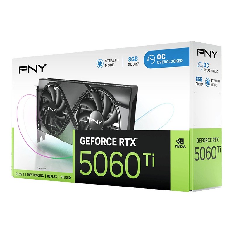 Buy PNY GeForce RTX 5060 Ti Verto OC - 8GB GDDR7, 2692MHz Boost, Dual-Fan, Black... in Cyprus, Nicosia, Limassol, Larnaka, Pafos