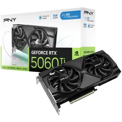 PNY GeForce RTX 5060 Ti Verto OC 8GB GDDR7 - 2692MHz Boost Dual-Fan Black HDMI & 3xDP (Boxed)