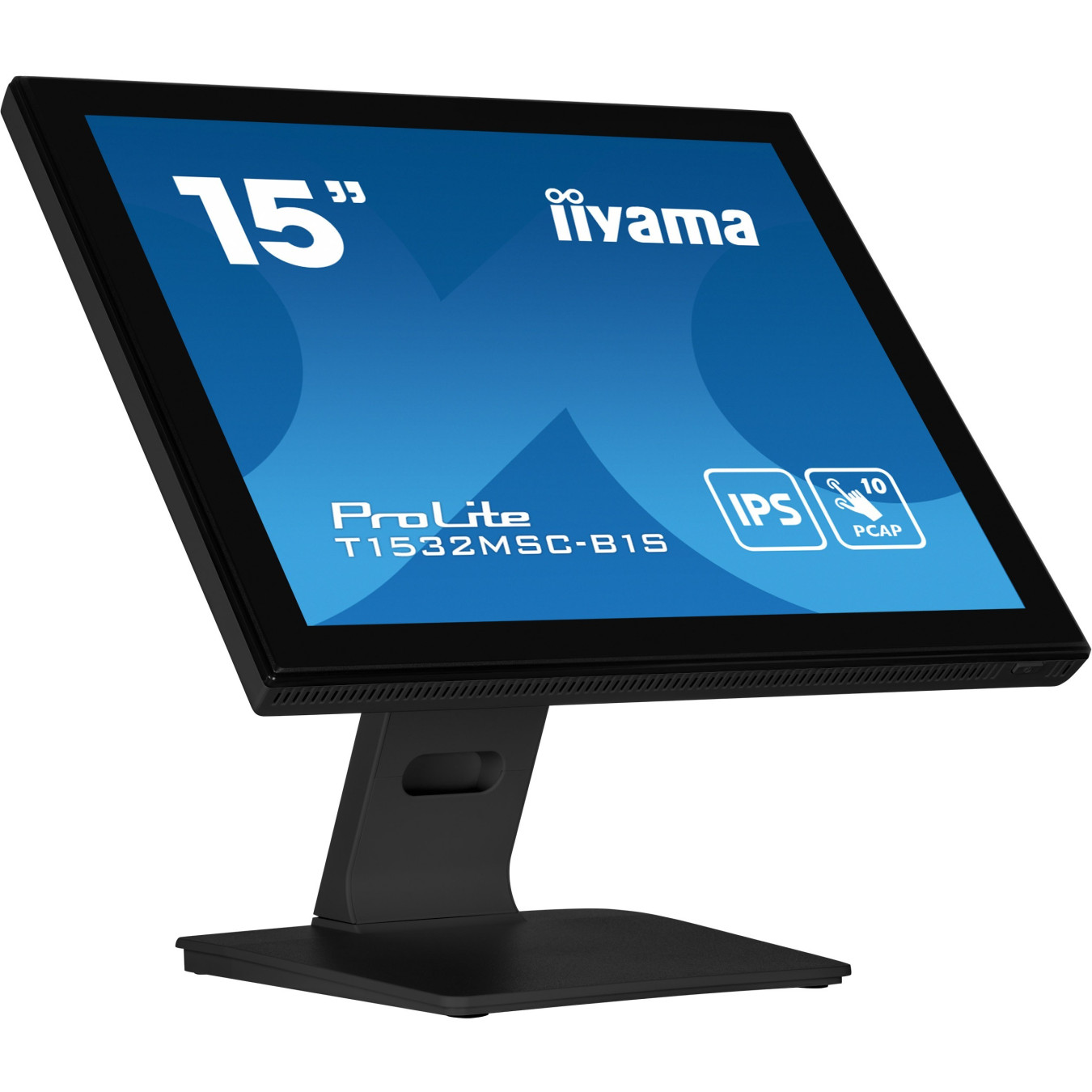 iiyama ProLite T1532MSC-B1S - 15-inch (38.1 cm) XGA 4:3 Projected Capacitive 10pt Touchscreen, TN Panel, Black