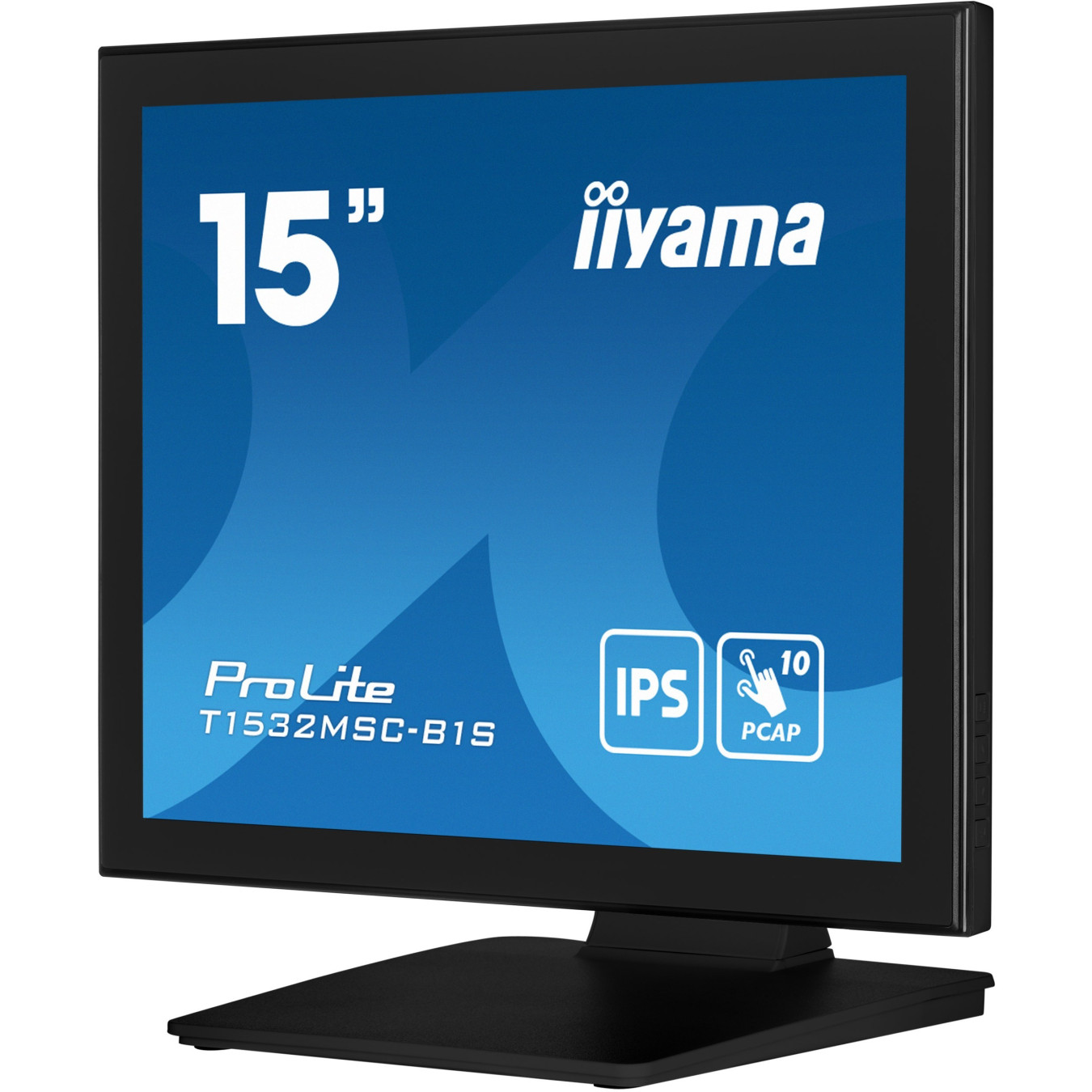 iiyama ProLite T1532MSC-B1S - 15-inch (38.1 cm) XGA 4:3 Projected Capacitive 10pt Touchscreen, TN Panel, Black