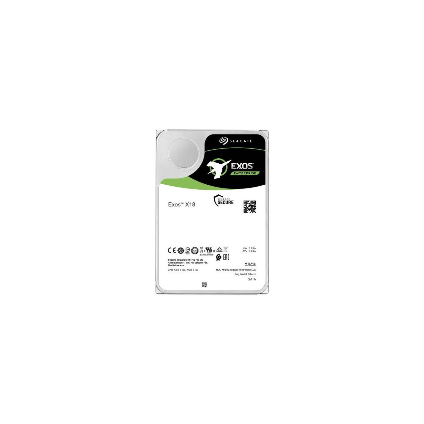 Seagate Exos X18 ST16000NM004J - 16TB 3.5" SAS 12Gb/s Enterprise HDD, 7200 RPM, 256MB Cache — Buy in Cyprus with Fast Delivery
