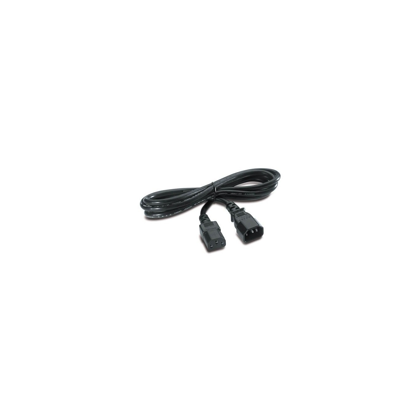 APC IEC Power Cable C13 to C14 - 2.5 m - Black - 10A, 90–250V, 50/60Hz — Buy in Cyprus with Fast Delivery