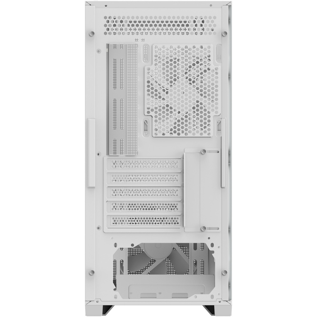 GIGABYTE C102GI Mini-ATX Mid-Tower Case - White, Tempered Glass, 360mm Radiator Support, 410mm GPU