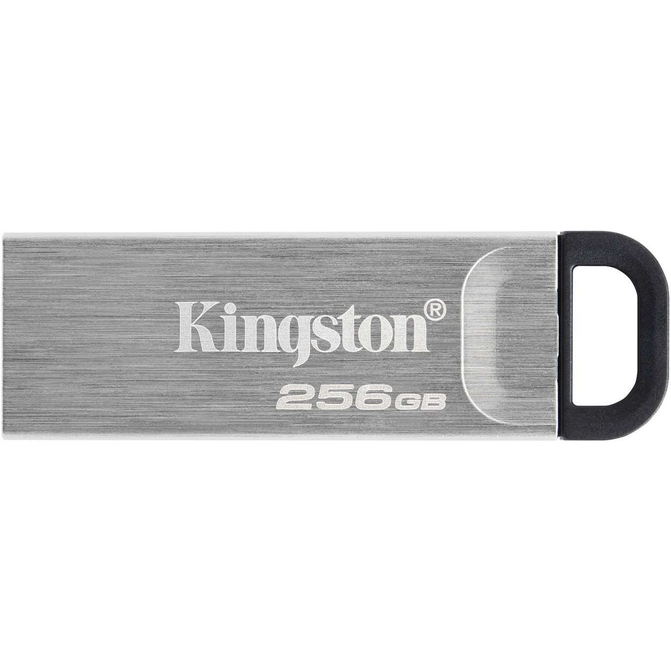 Kingston DataTraveler Kyson 256GB USB 3.2 Gen 1 Flash Drive - Silver, 200MB/s Read, Capless with Key Ring