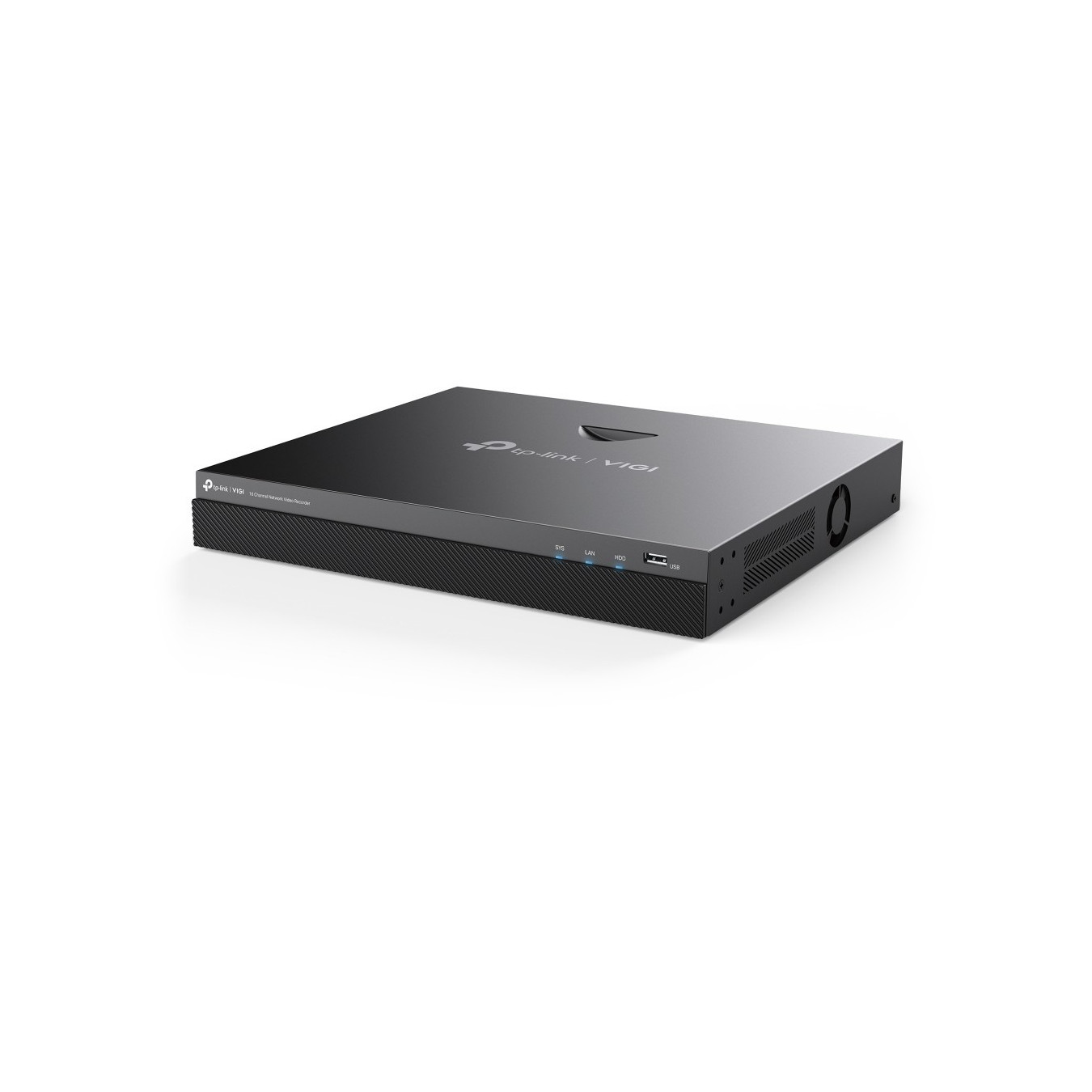 TP-Link VIGI NVR2016H - 16-Channel 4K Network Video Recorder, 2×SATA (up to 10TB), HDMI+VGA, Black