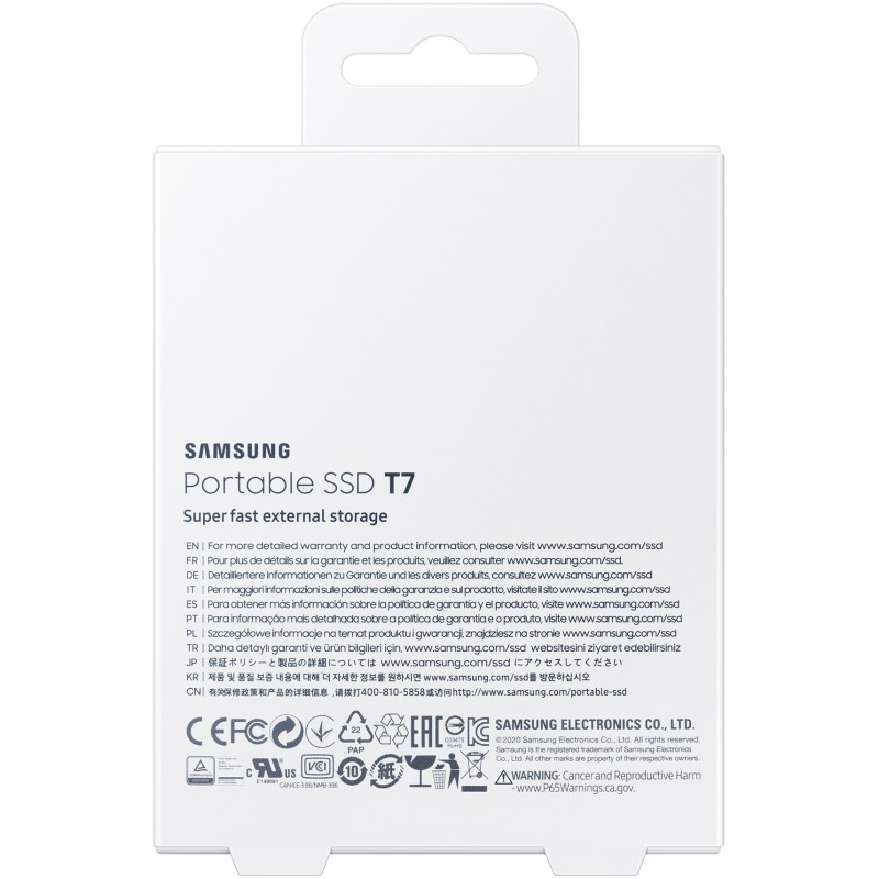 Buy Samsung Portable SSD T7 - 2TB - USB 3.2 Gen2 (USB-C), 1050/1000 MB/s, Blue, ... in Cyprus, Nicosia, Limassol, Larnaka, Pafos