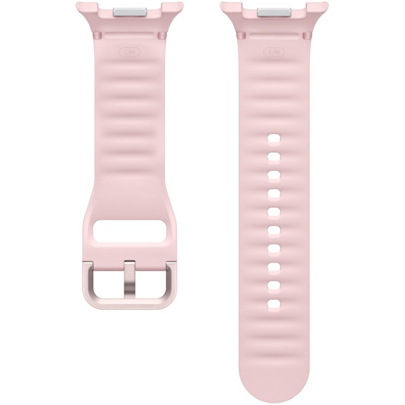 Samsung Sport Band S/M - Compatible with Galaxy Watch8 & Watch8 Classic 40mm - Pink Silicone Replacement