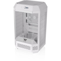 Thermaltake The Tower 250 Snow White - Mini-ITX Mini Tower Case, 3.9" LCD, USB-C, 360mm GPU Support