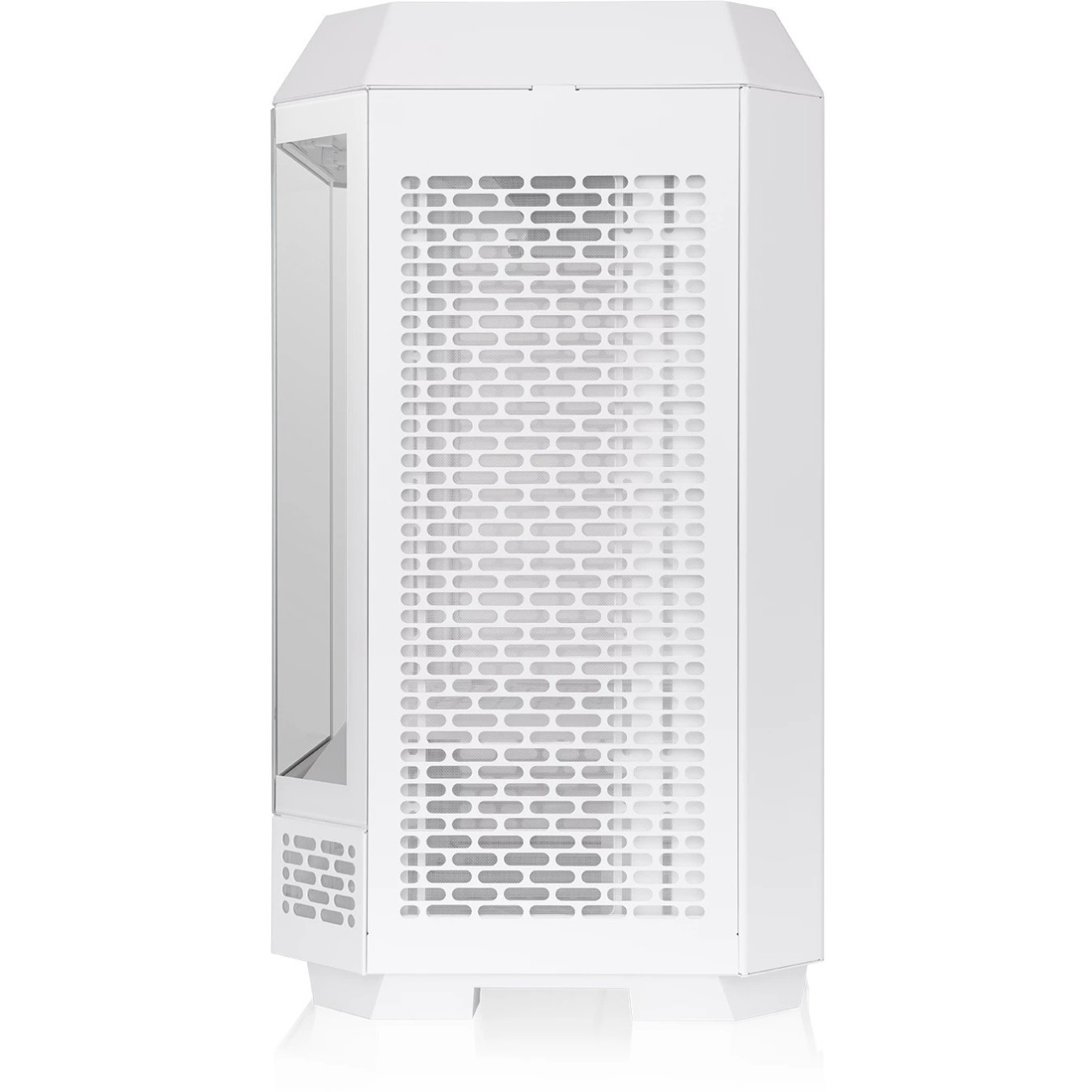 Thermaltake The Tower 250 Snow White - Mini-ITX Mini Tower Case, 3.9" LCD, USB-C, 360mm GPU Support