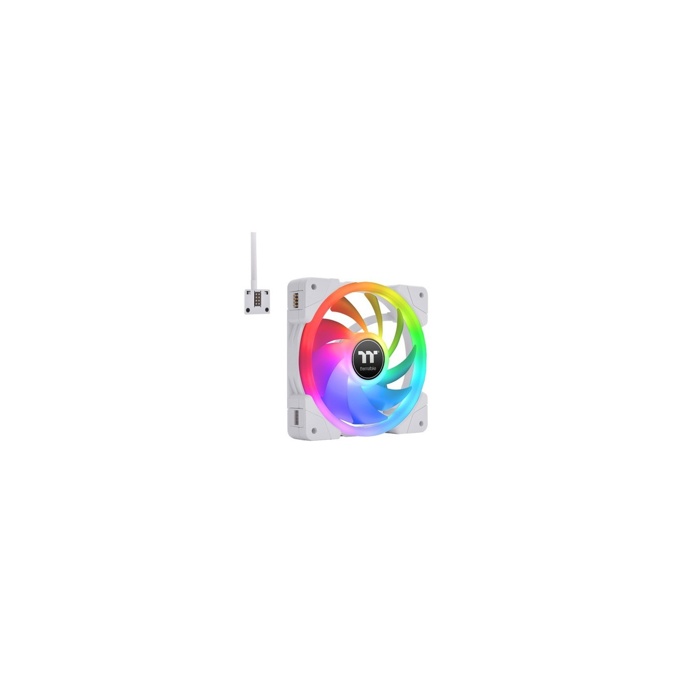 Thermaltake SWAFAN EX14 RGB PC Case Fan - 140mm White - 3-Pack, 500–2000 RPM, TT Premium — Buy in Cyprus with Fast Delivery