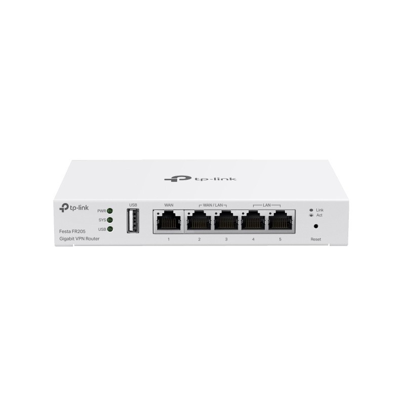 Buy TP-Link Festa FR205 - Gigabit VPN Router - White, 256MB RAM, 128MB Flash, 5x... in Cyprus, Nicosia, Limassol, Larnaka, Pafos