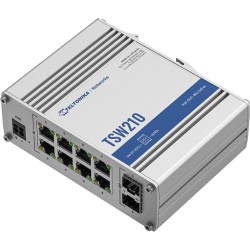 Buy Teltonika TSW210 Industrial Unmanaged Switch - 8x Gigabit RJ45 + 2x SFP, Alu... in Cyprus, Nicosia, Limassol, Larnaka, Pafos