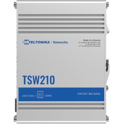 Buy Teltonika TSW210 Industrial Unmanaged Switch - 8x Gigabit RJ45 + 2x SFP, Alu... in Cyprus, Nicosia, Limassol, Larnaka, Pafos