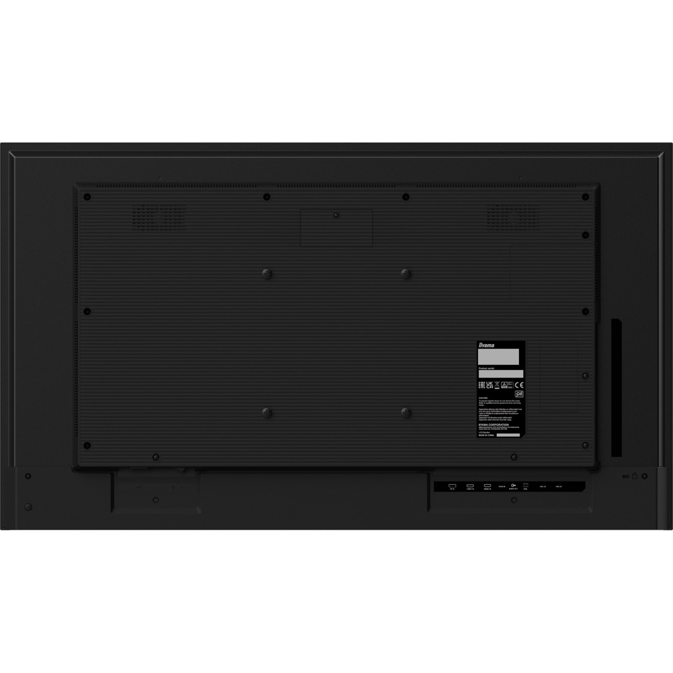 iiyama ProLite LH4365UHSB-B1 - 43" 4K Touch IPS, 800cd/m², Android 11, Wi-Fi, 2xHDMI/DP, Speakers Black