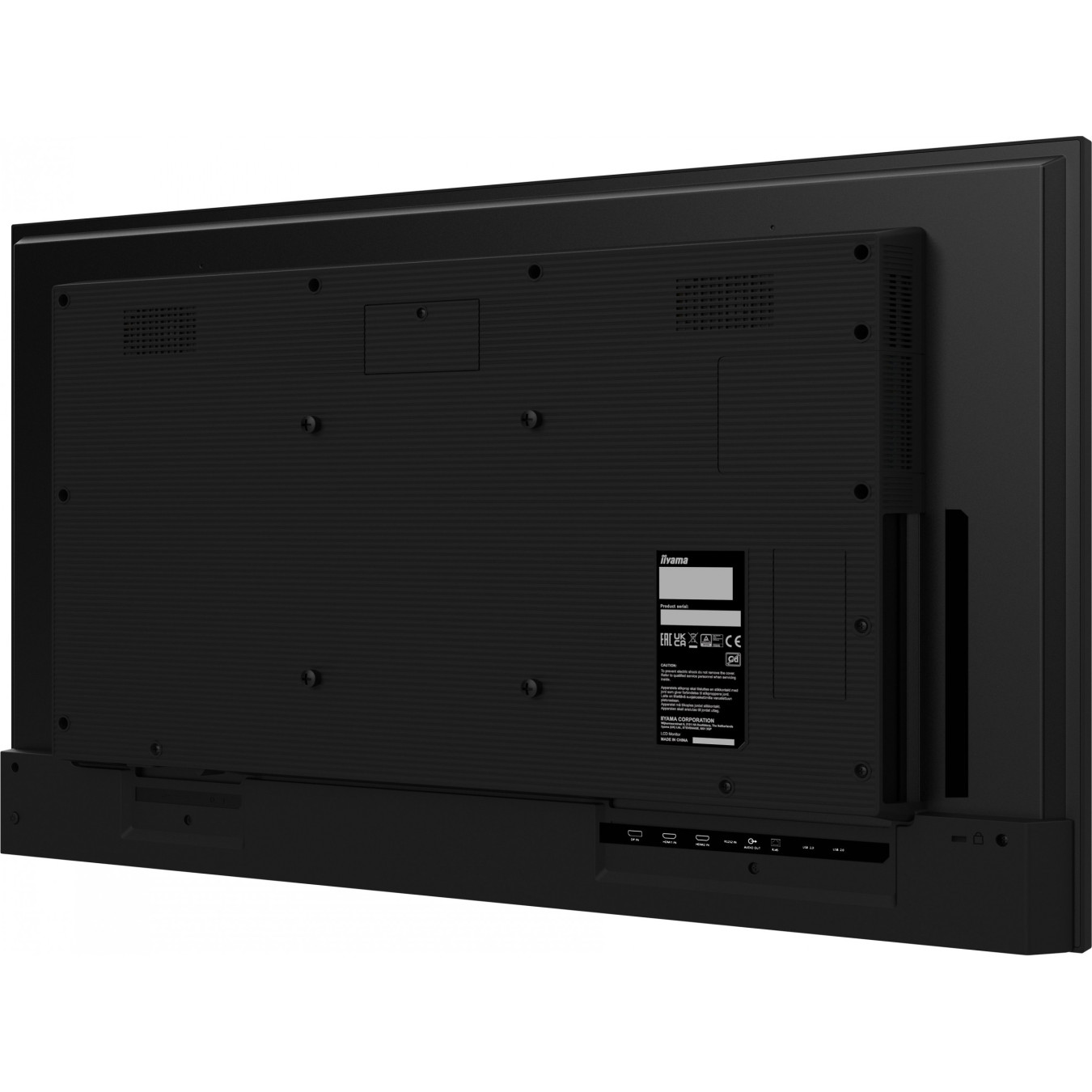 iiyama ProLite LH4365UHSB-B1 - 43" 4K Touch IPS, 800cd/m², Android 11, Wi-Fi, 2xHDMI/DP, Speakers Black