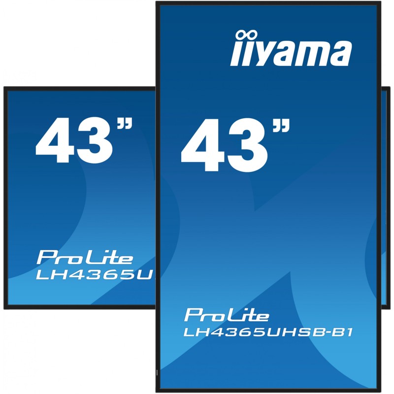 Buy iiyama ProLite LH4365UHSB-B1 - 43" 4K Touch IPS, 800cd/m², Android 11, Wi-F... in Cyprus, Nicosia, Limassol, Larnaka, Pafos