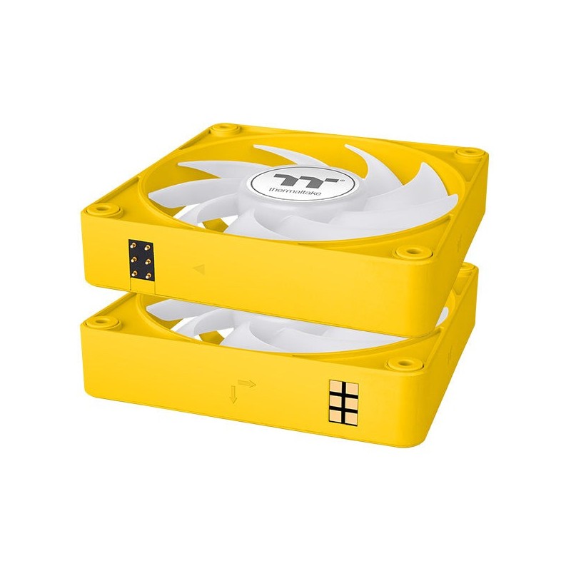 Buy Thermaltake CT120 EX ARGB - 120mm Bumblebee Yellow PWM Cooling Fans, 3-Pack in Cyprus, Nicosia, Limassol, Larnaka, Pafos