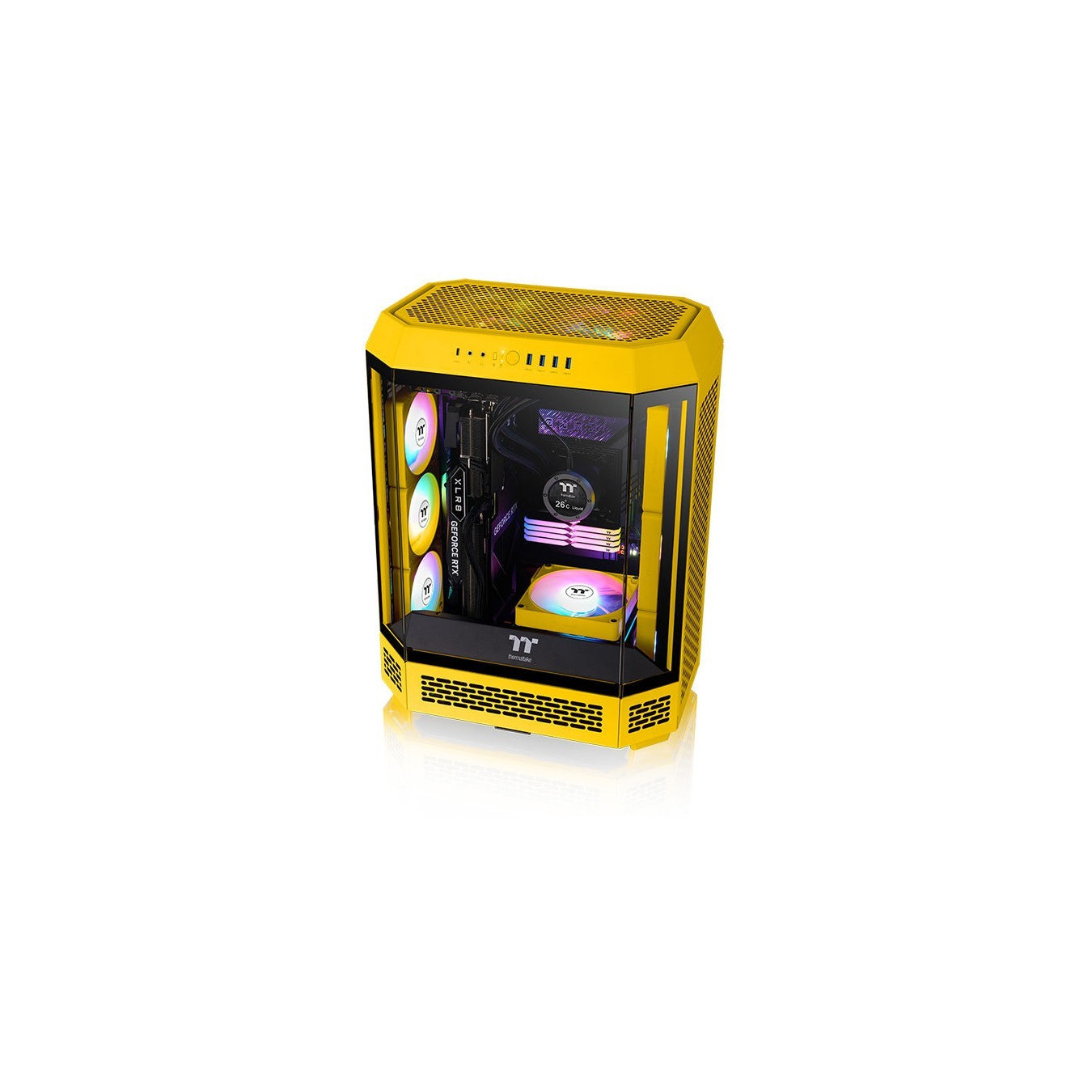 Thermaltake CT120 EX ARGB - 120mm Bumblebee Yellow PWM Cooling Fans, 3-Pack — Buy in Cyprus with Fast Delivery