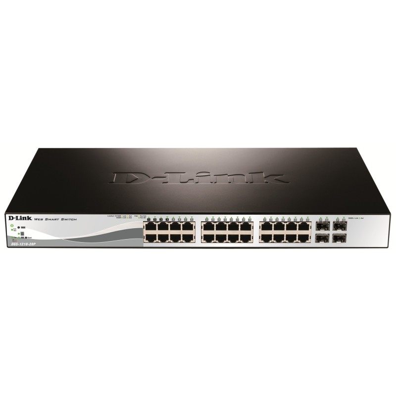 Buy D-Link DGS-1210-28P - Managed L2 PoE+ Switch, 24x Gigabit RJ45 + 4x SFP, 1U ... in Cyprus, Nicosia, Limassol, Larnaka, Pafos