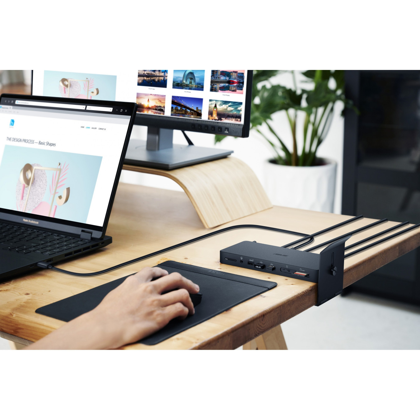 ASUS DC500 Triple 4K USB-C Dock - DC500 - Black, 96W PD, HDMI 2.1, Triple 4K@60Hz, 2.5GbE — Buy in Cyprus with Fast Delivery
