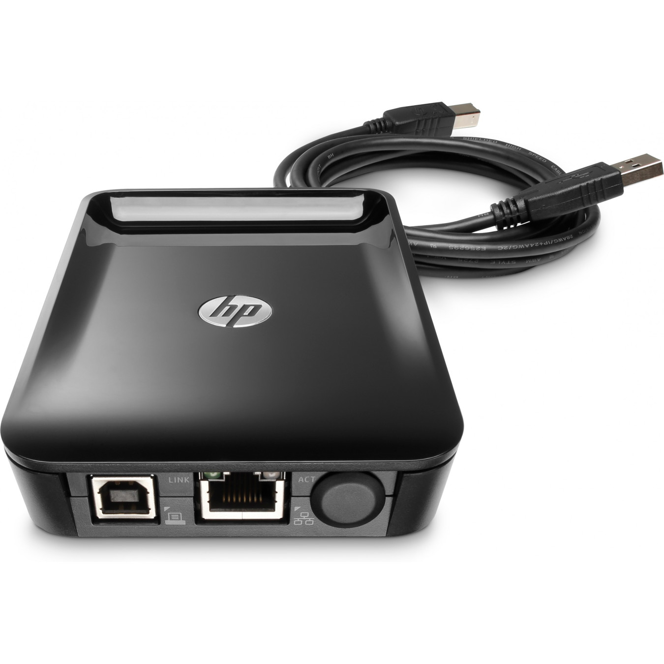 HP Jetdirect LAN Accessory - Black Ethernet Print Server Adapter (IPv4/IPv6, SNMP, IPP) — Buy in Cyprus with Fast Delivery