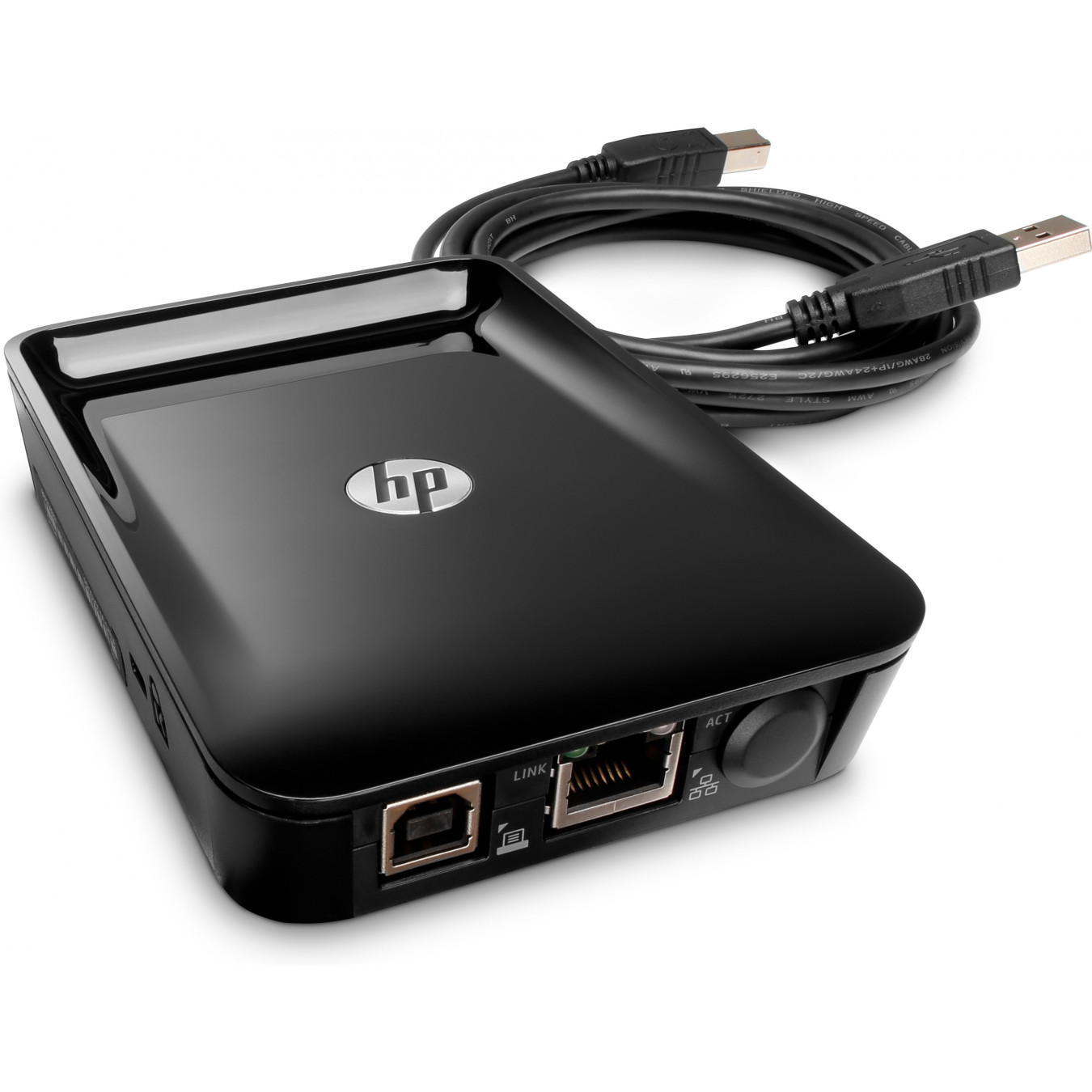 HP Jetdirect LAN Accessory - Black Ethernet Print Server Adapter (IPv4/IPv6, SNMP, IPP) — Buy in Cyprus with Fast Delivery
