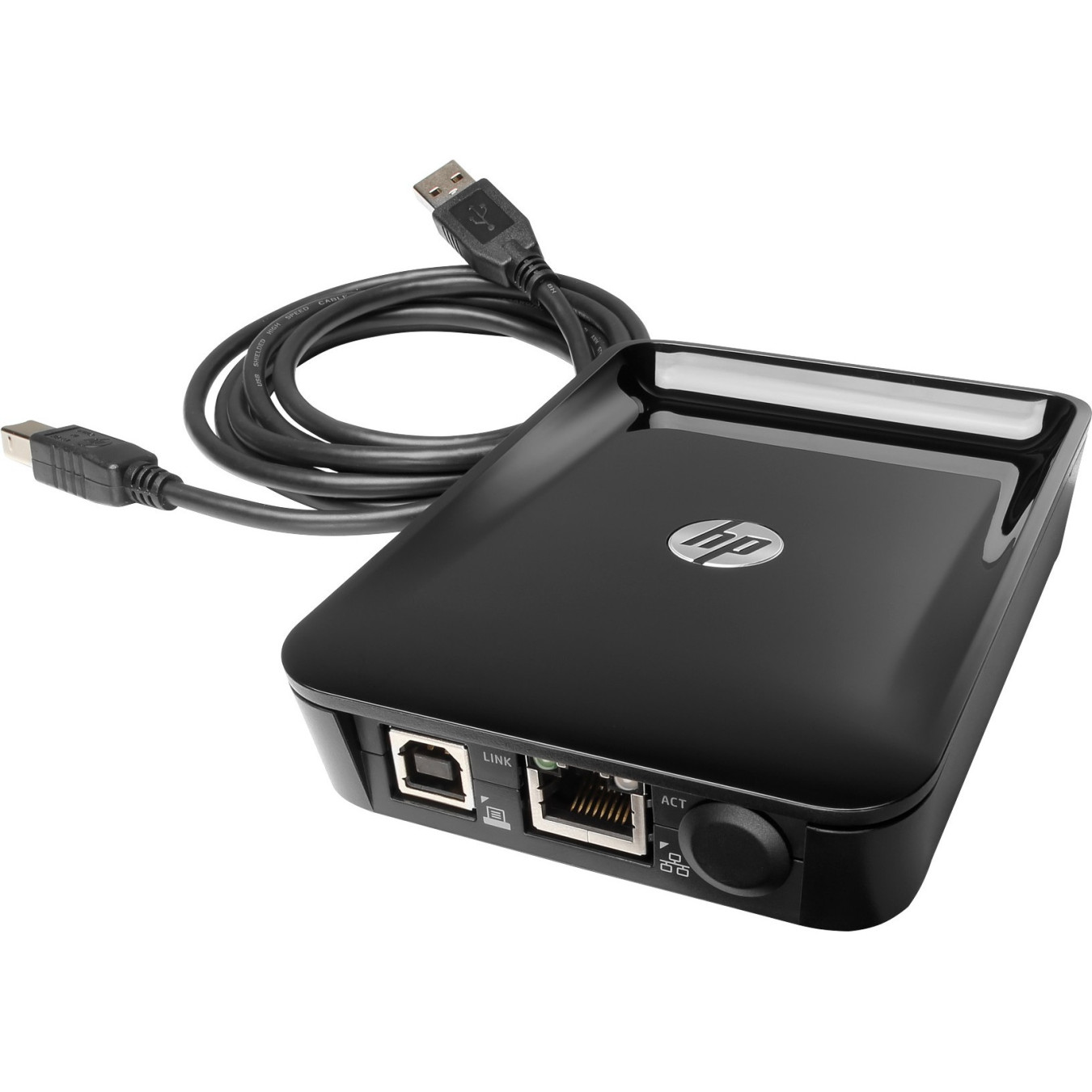 HP Jetdirect LAN Accessory - Black Ethernet Print Server Adapter (IPv4/IPv6, SNMP, IPP) — Buy in Cyprus with Fast Delivery