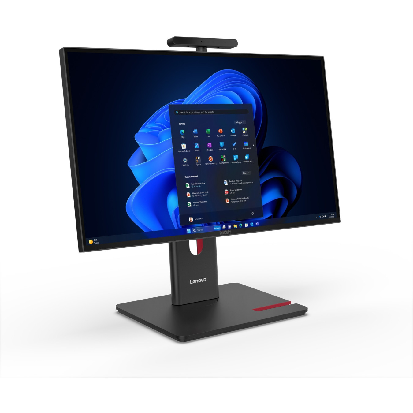 Lenovo ThinkCentre M90a Gen 6 - Intel Core Ultra 5 235, 32GB DDR5, 512GB PCIe SSD, 23.8in FHD IPS (Black) - Windows 11 Pro
