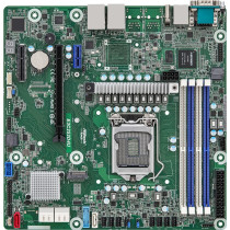 ASRock E3C252D4U - micro-ATX LGA1200 Motherboard - Intel Xeon E-2300 support, DDR4 up to 32GB, ECC, AST2500 iGPU, Intel I210 LAN