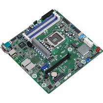 ASRock E3C252D4U - micro-ATX LGA1200 Motherboard - Intel Xeon E-2300 support, DDR4 up to 32GB, ECC, AST2500 iGPU, Intel I210 LAN