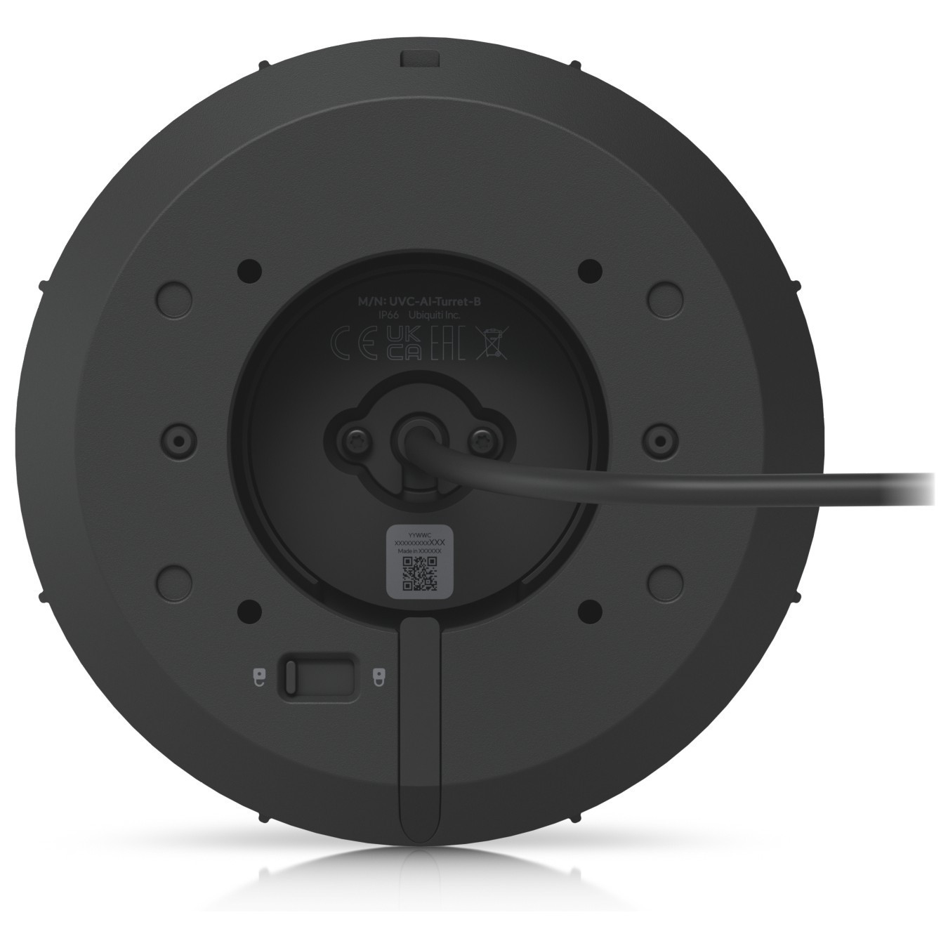 Ubiquiti UniFi Video AI Turret - UVC-AI-Turret-B - 4K 8MP, 109.9° Wide, IR Night Vision, PoE+, ARM Cortex-A53, Black