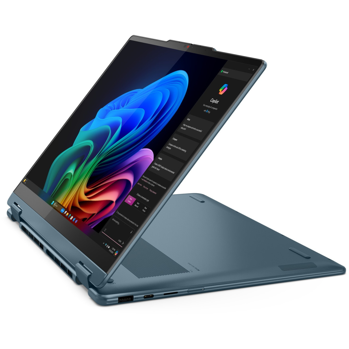 Lenovo Yoga 7 - 14AKP10 - Tidal Teal, 14" OLED WUXGA (1920x1200), AMD Ryzen AI 5 2.0GHz (4.8GHz boost), 16GB LPDDR5x, 512GB SSD