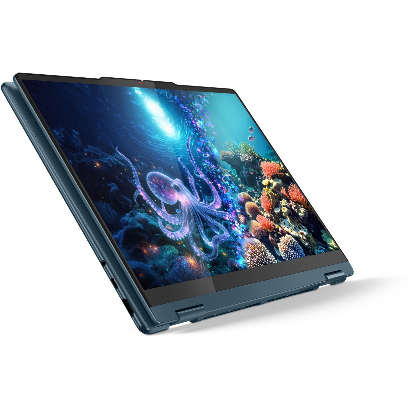 Lenovo Yoga 7 - 14AKP10 - Tidal Teal, 14" OLED WUXGA (1920x1200), AMD Ryzen AI 5 2.0GHz (4.8GHz boost), 16GB LPDDR5x, 512GB SSD