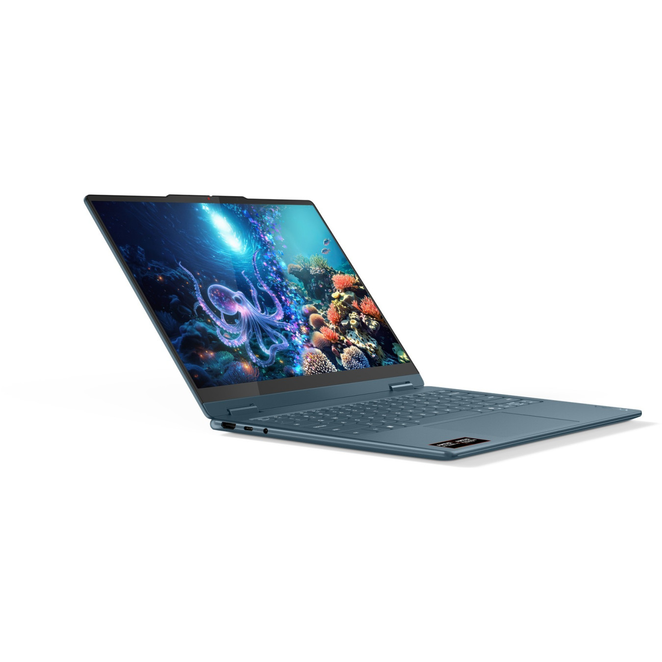 Lenovo Yoga 7 - 14AKP10 - Tidal Teal, 14" OLED WUXGA (1920x1200), AMD Ryzen AI 5 2.0GHz (4.8GHz boost), 16GB LPDDR5x, 512GB SSD