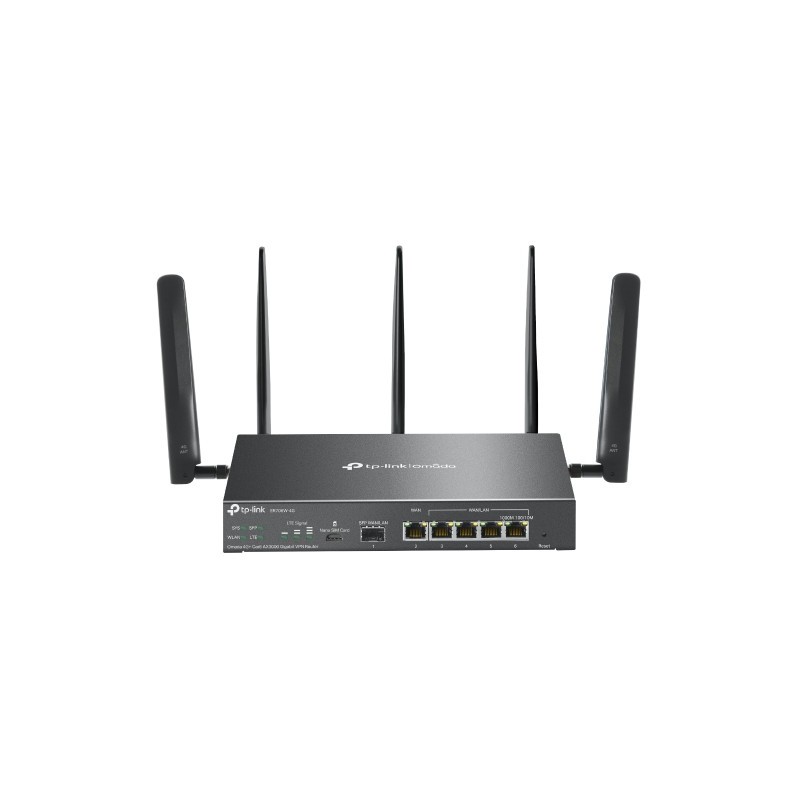 Buy TP-Link Omada ER706W - 4G LTE Cat6 AX3000 Wi-Fi 6 Router - Black, 512MB DDR4... in Cyprus, Nicosia, Limassol, Larnaka, Pafos