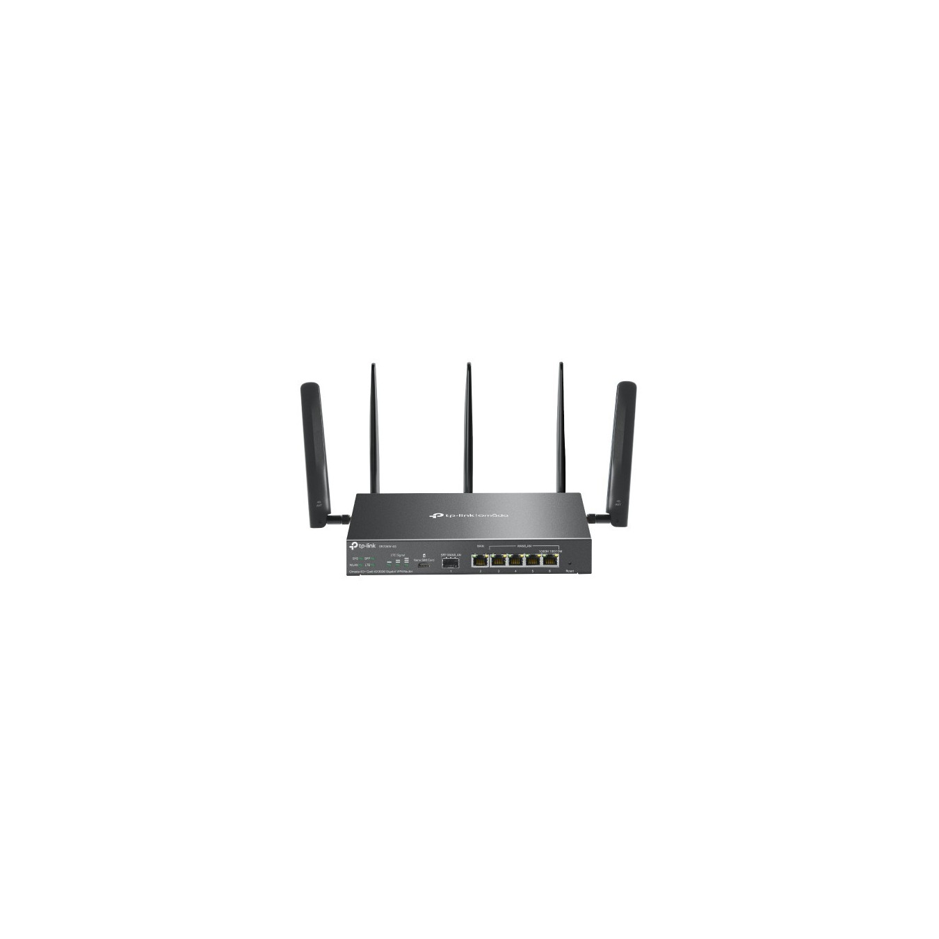 TP-Link Omada ER706W - 4G LTE Cat6 AX3000 Wi-Fi 6 Router - Black, 512MB DDR4, 128MB Flash — Buy in Cyprus with Fast Delivery