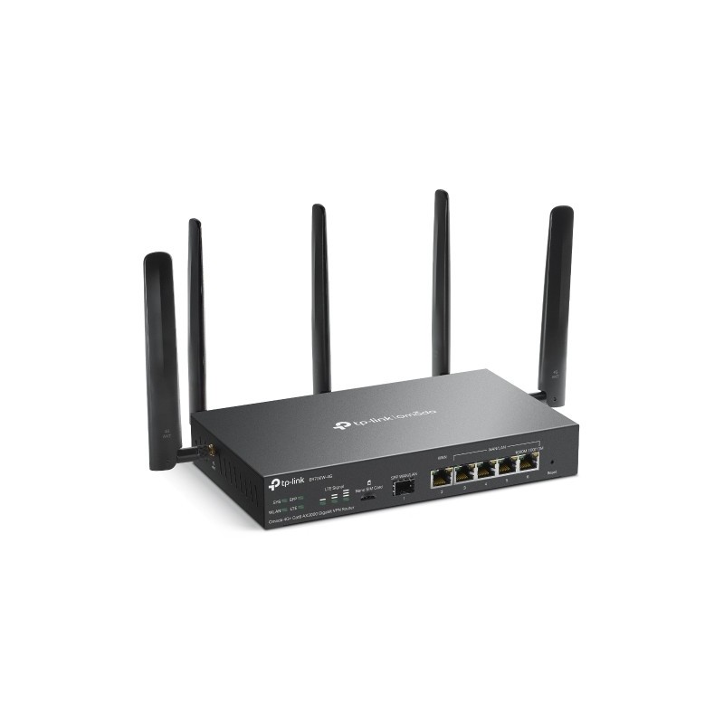 Buy TP-Link Omada ER706W - 4G LTE Cat6 AX3000 Wi-Fi 6 Router - Black, 512MB DDR4... in Cyprus, Nicosia, Limassol, Larnaka, Pafos