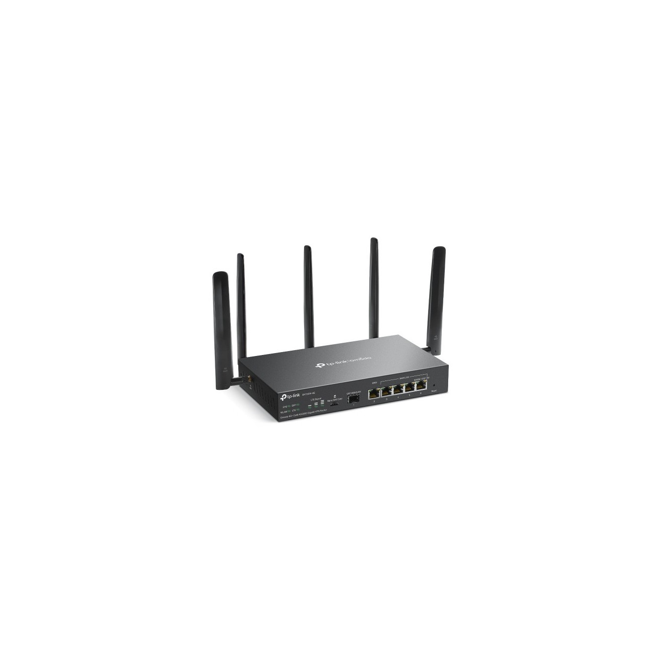 TP-Link Omada ER706W - 4G LTE Cat6 AX3000 Wi-Fi 6 Router - Black, 512MB DDR4, 128MB Flash — Buy in Cyprus with Fast Delivery