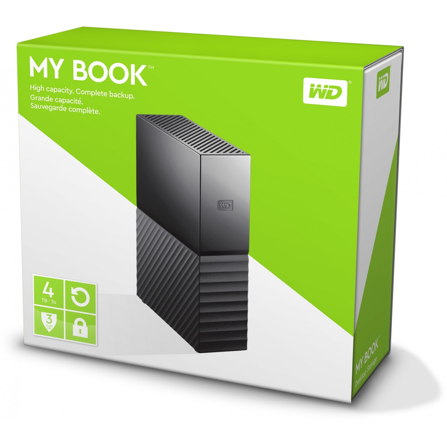 WD My Book 4TB Desktop External HDD - 3.5in, USB 3.2 Gen1 (5Gbps), Black — Buy in Cyprus with Fast Delivery