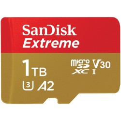 Buy SanDisk Extreme microSDXC 1TB - Gold/Red, V30 (U1), Up to 190MB/s Read, Incl... in Cyprus, Nicosia, Limassol, Larnaka, Pafos