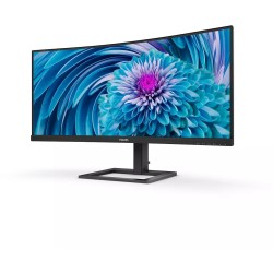 Philips 346E2CUAE 34in UWQHD Curved VA Monitor 100Hz USB-C 65W (Boxed) — Buy in Cyprus with Fast Delivery